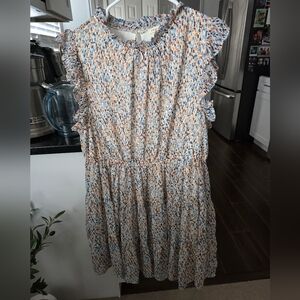 Chic soul, jodifl, 1x, blue orange dress